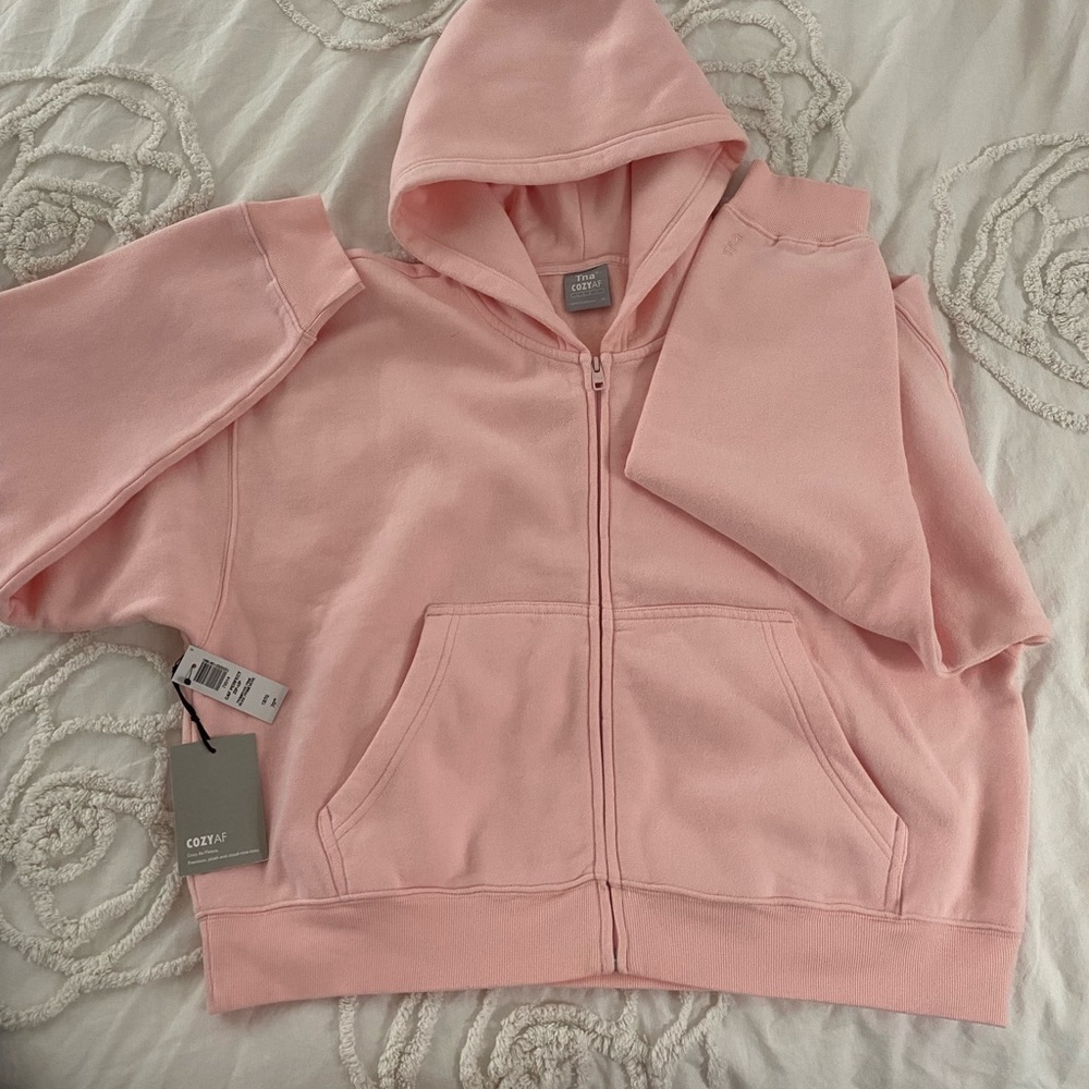 Aritzia baby pink hoodie